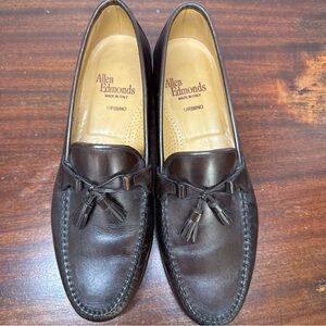 Allen Edmonds Urbino Men Tassel Loafers Sz 10D Brown Made Italy (Retail $400)